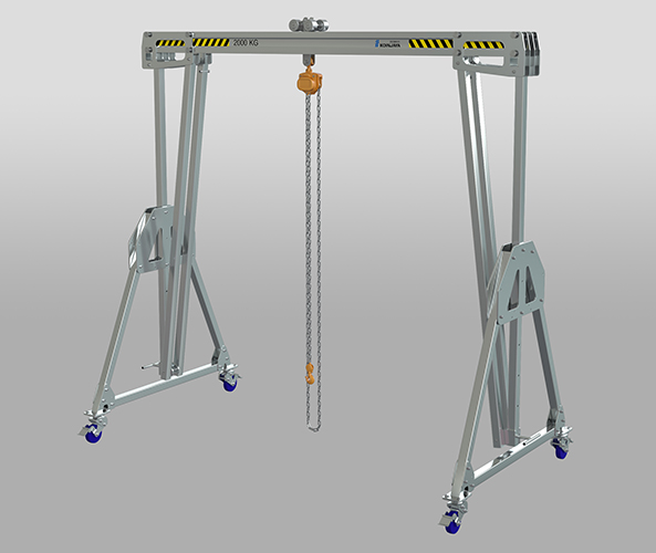 custom-made aluminum mobile gantry crane