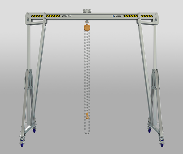 custom-made aluminum mobile gantry crane