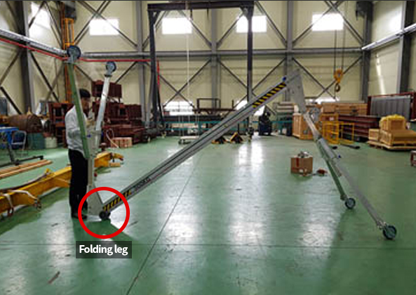 MRO mobile aluminum gantry crane
